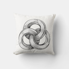 Black and white abstract of three interconnected c kudde