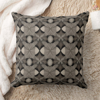 Black and White Abstract Throw Pillow Kudde