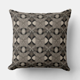 Black and White Abstract Throw Pillow Kudde