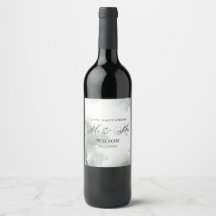 Black and White Abstrakt Mr & Mrs Bröllop