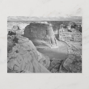 Black and White Ansel Adams Canyon Photograph Vykort