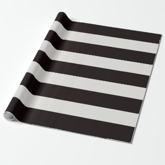 Black and White Awning Stripes Presentpapper