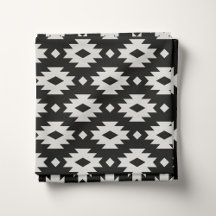 Black and White Aztec