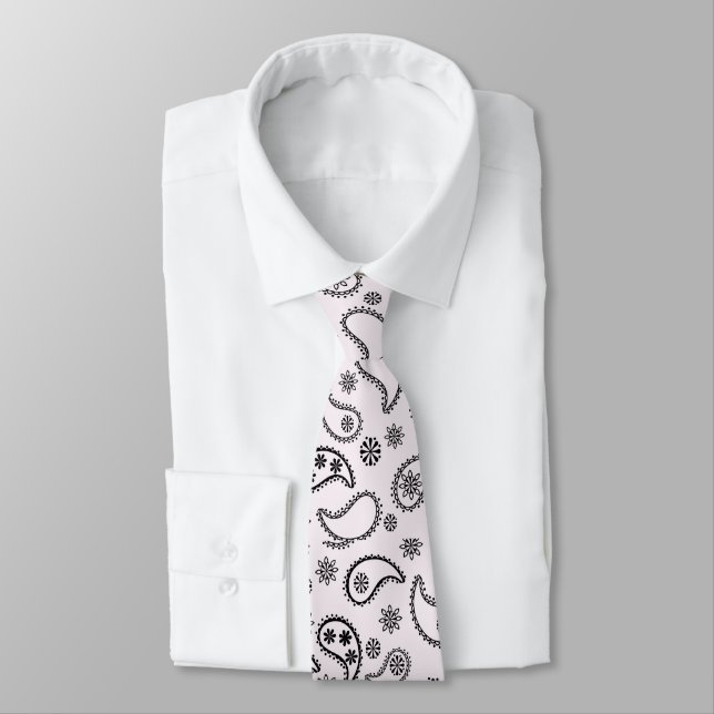 Black and White Bandana Novelty Tie Slips (Bunden)