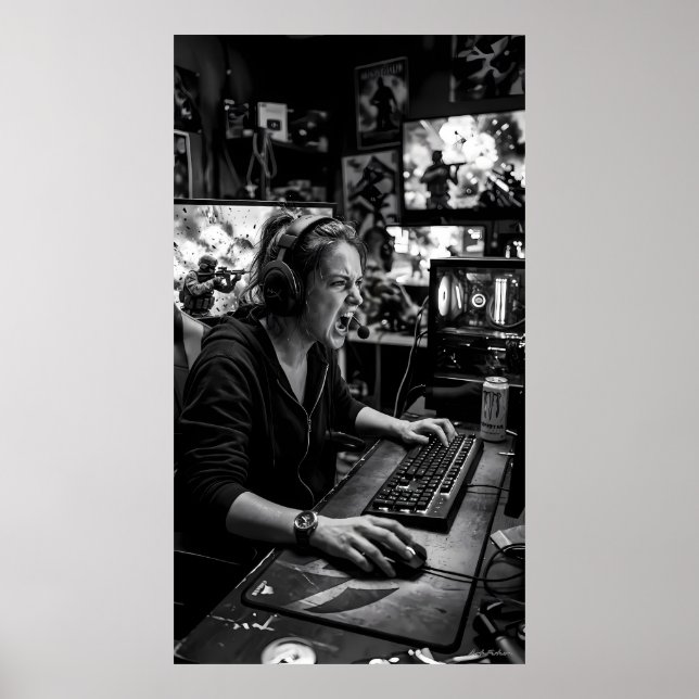 Black and White Battle Station Instruction Poster (Framsidan)