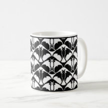 Black and White Batty Coffee Mugg