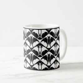 Black and White Batty Coffee Mugg
