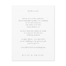 Black and White Boho Photo Bröllop Modern