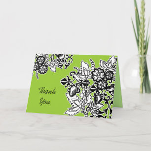 Black and White Bouquet Tack Kort