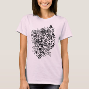 Black and White Bouquet Tee