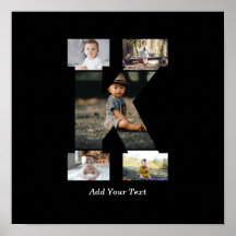 Black and White Brev K Photo Collage