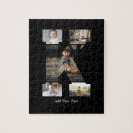 Black and White Brev K Photo Collage Pussel