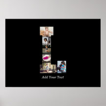 Black and White Brev L Photo Collage