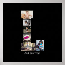 Black and White Brev L Photo Collage