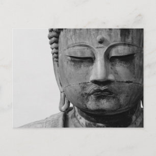 Black and White Buddha Vykort