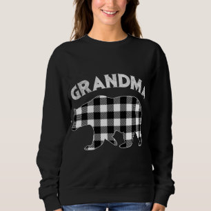 Black and White Buffalo Play Grandma Bear Christm T Shirt