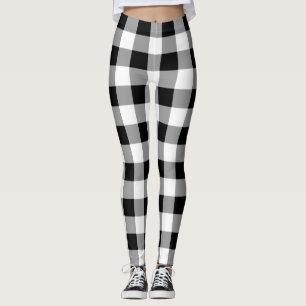 Black and White Buffalo Play Leggings