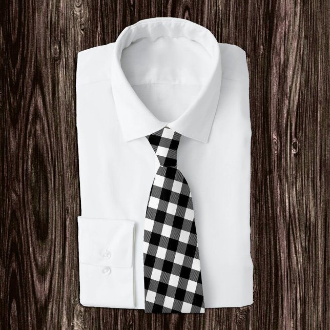 Black and White Buffalo Play Tie, schackrat Slips (Skapare uppladdad)