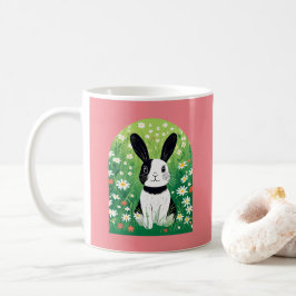 Black and White Bunny Mugg