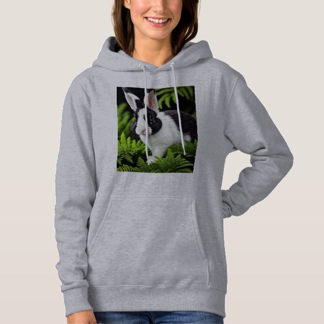 Black And White Bunny Rabbit, T Shirt (Framsida)