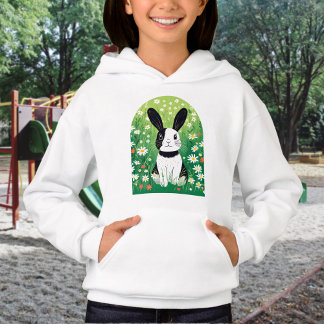 Black and White Bunny T Shirt