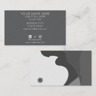 Black and White Business Card Visitkort