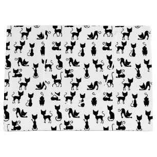 Black and White Cat Silhouette