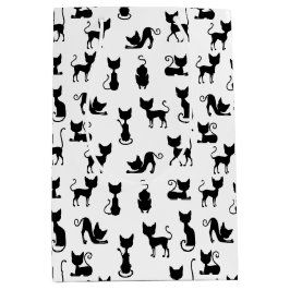 Black and White Cat Silhouette