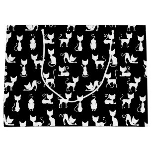 Black and White Cat Silhouette
