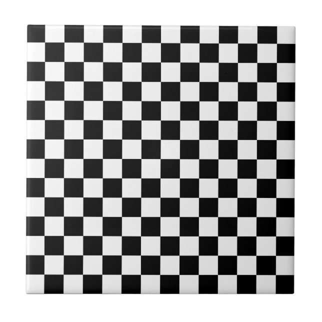Black and white checkerboard pattern  kakelplatta (Framsidan)