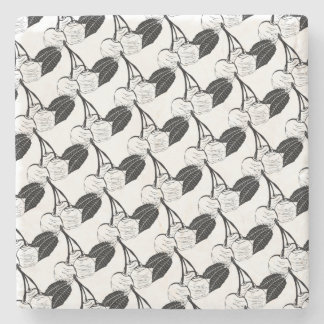 Black and White Cherries Stenunderlägg