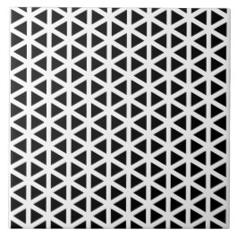Black and White Chevron Mönster Kakelplatta