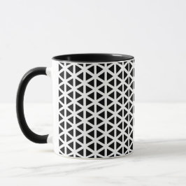 Black and White Chevron Mönster Mugg