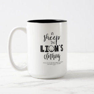 Black and White Christian Thned Mugg
