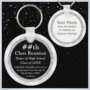 Black and White, Class Reunion Gift Bag Ideas Nyckelring