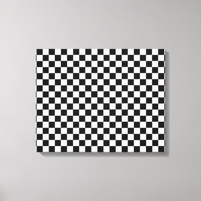 Black and White Classic Checkerboard av STaylor Canvastryck (Framsida)