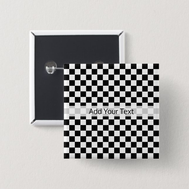Black and White Classic Checkerboard av STaylor Knapp (Framsida & baksida)