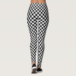 Black and White Classic Checkerboard av STaylor Leggings