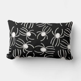 Black and White Creepy Crawler Spider Lumbarkudde