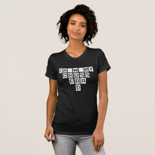 Black and White Crossword Hobby T-Shirt