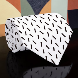 Black and White Custom Necktie Slips