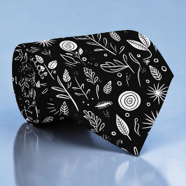 Black and White Custom Necktie Slips