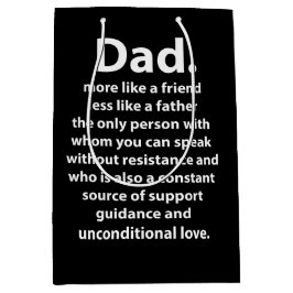 Black and White Dad Daddy Quote