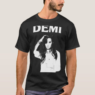 Black and White Demi Classic Kärlek Music Singers T Shirt