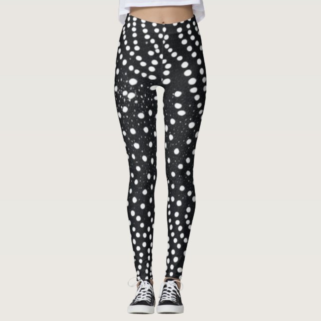 Black and White  Design Leggings (Framsida)