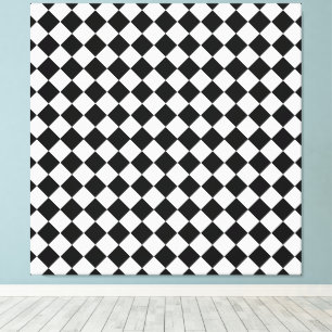 Black and White Diamond Mönster av Shirley Taylor Canvastryck