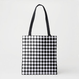 Black and White Diamond Mönster av Shirley Taylor Tygkasse