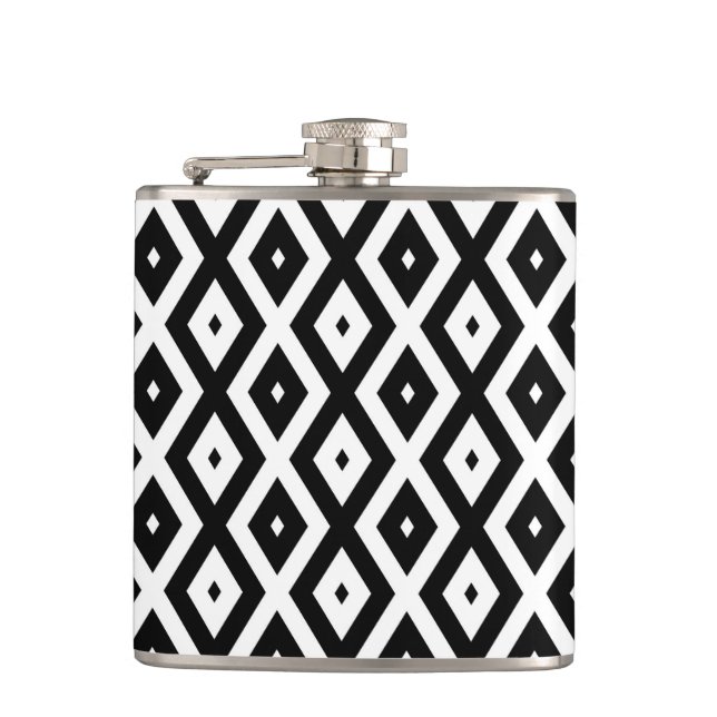 Black and white diamond pattern fickplunta (Framsidan)