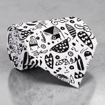 Black and White Doodles Custom Necktie Slips<br><div class="desc">A timeless and versatile accessory, this custom necktie features a classic black and white pattern. Perfect for adding a touch of sophistication to any outfit, whether it's for a formal event, a business meeting, or simply to elevate your everyday look. The crisp stripes create a stylish and refined appearance, making...</div>