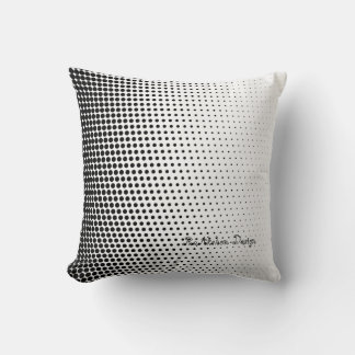 Black and white dot design fashionable pillow kudde